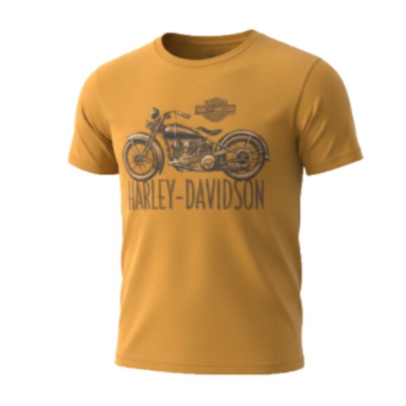 Harley-Davidson Other - Genuine Harley-Davidson Biker T-Shirt Men’s Medium Orange Yellow St Louis MO